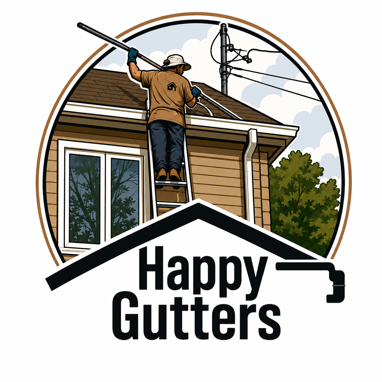 Happy Gutters logo